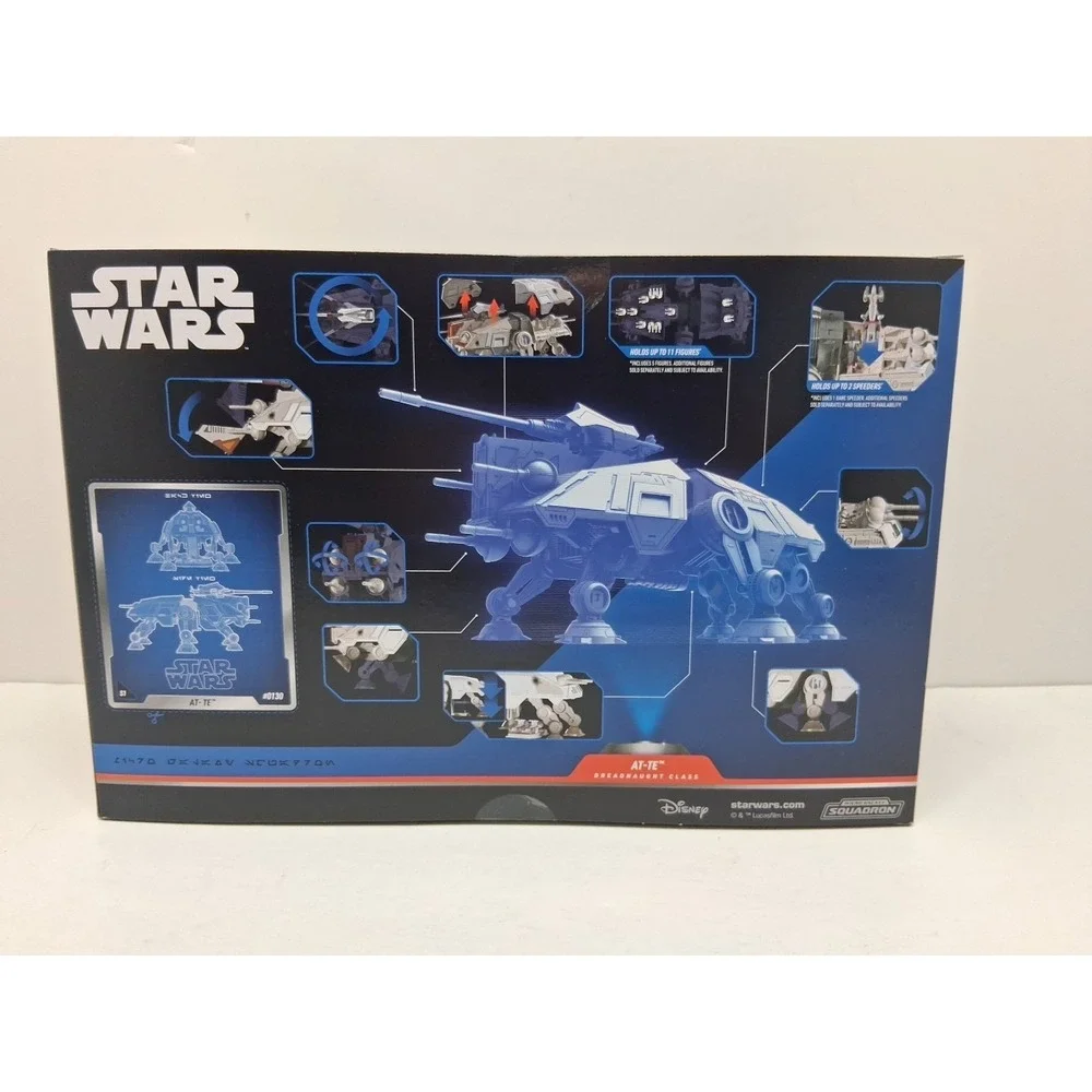 S01 #0130 Star Wars Micro Galaxy Squadron AT-TE Walker with Speeder